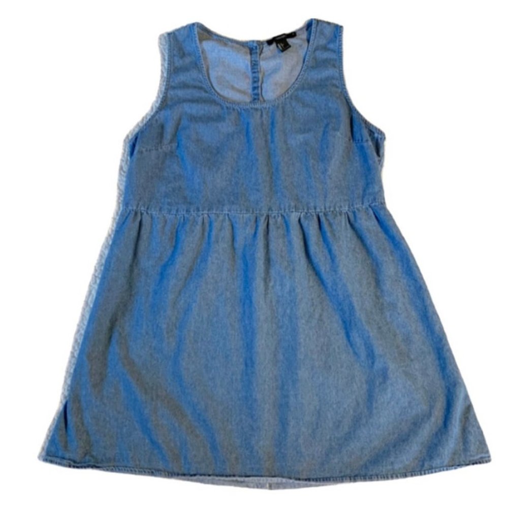 Forever 21 Sleeveless Denim Mini Dress Size Large